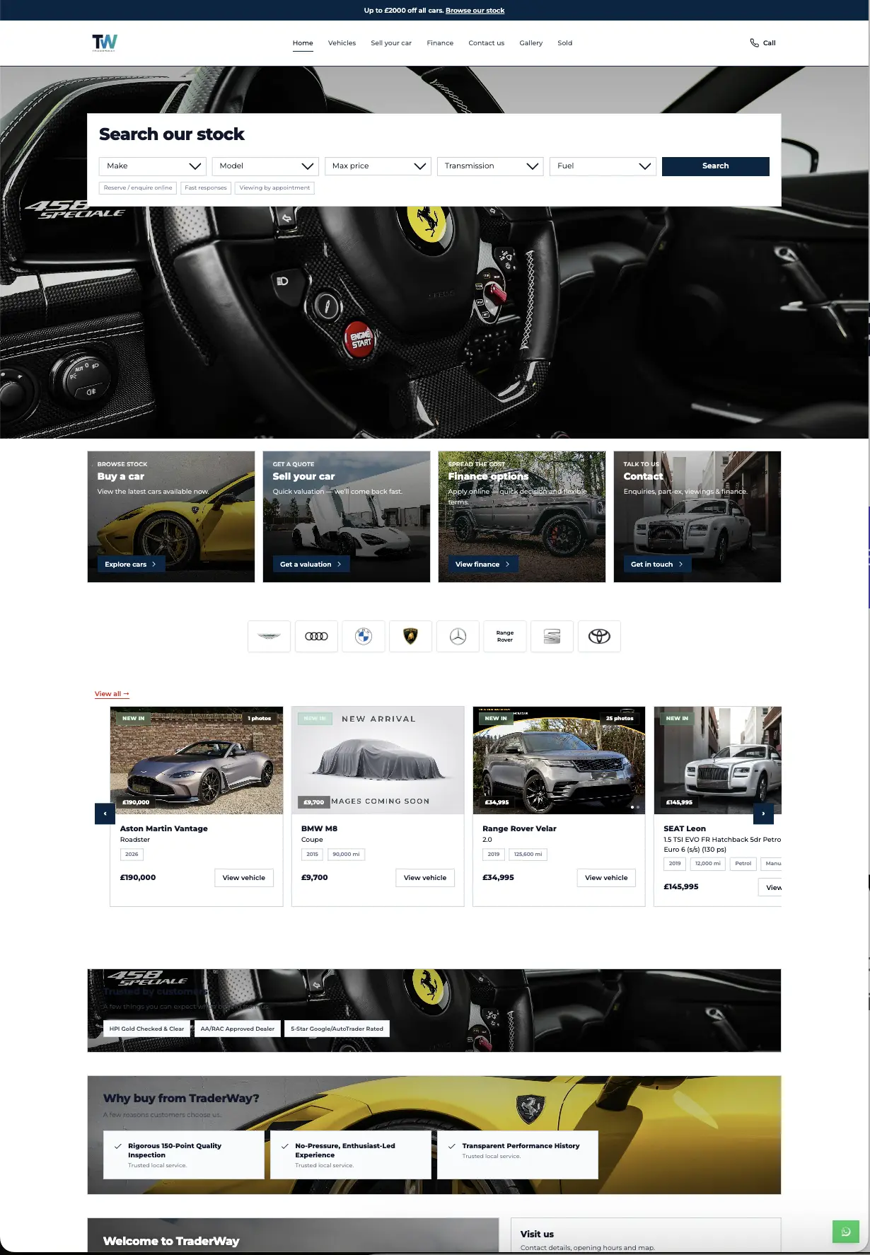 Dealer Sharp dealer website theme preview