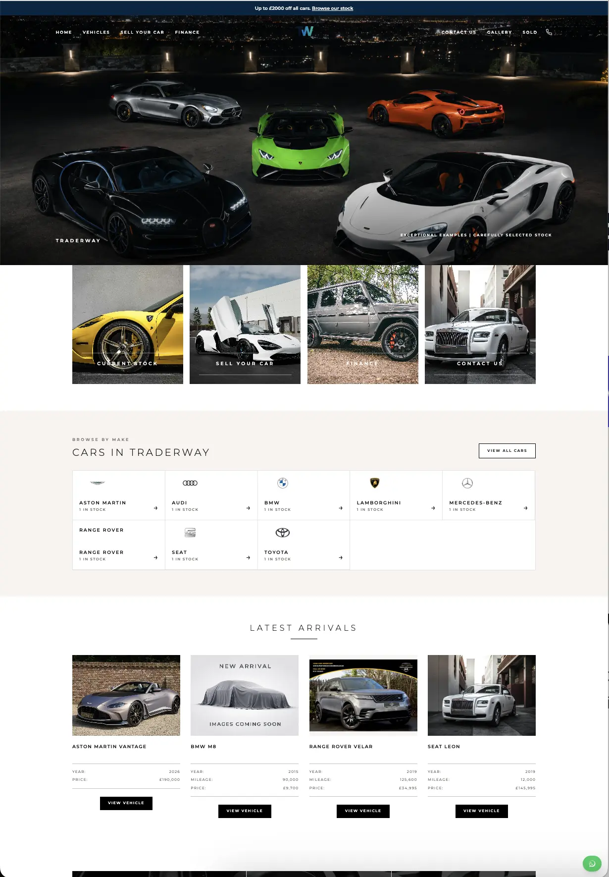 International dealer website theme preview